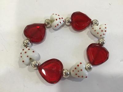 Glass Heart Bracelet
