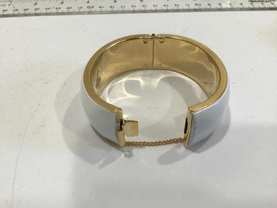 Safety Chain Locking Wide Bracelet
