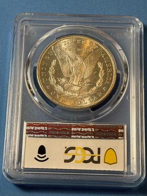 PCGS CERTIFIED 1880-S MS64 GRADED MORGAN SILVER DOLLAR AS PICTURED. (COIN #8122).