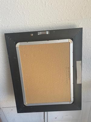 Sale Photo Thumbnail #46: Black framed dry erase board with magnets - see pics for measurements