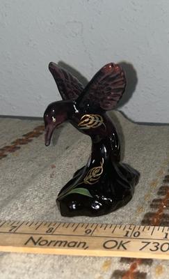 Sale Photo Thumbnail #62: Hand-painted Fenton hummingbird