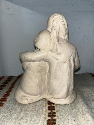 Sale Photo Thumbnail #101: Vintage concrete statue of little girls reading - Austin Prod 1981