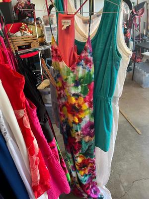 Sale Photo Thumbnail #204: Several dresses, nightgowns, and vintage rompers