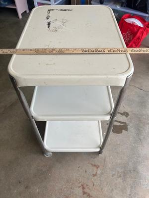 Sale Photo Thumbnail #299: Vintage metal utility cart - see pics for measurements