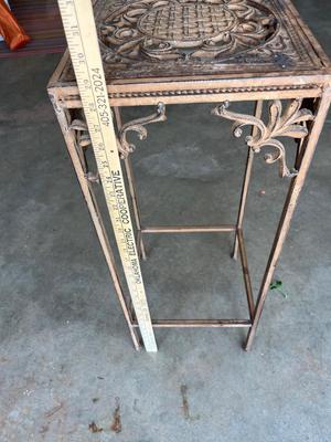 Sale Photo Thumbnail #653: Large wrought iron plant stand - see pics for measurements