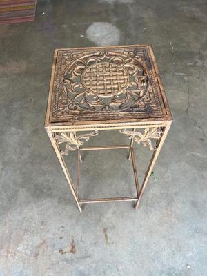 Sale Photo Thumbnail #652: Large wrought iron plant stand - see pics for measurements
