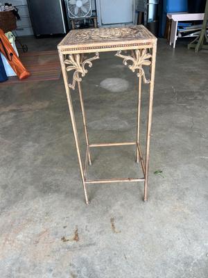 Sale Photo Thumbnail #651: Large wrought iron plant stand - see pics for measurements