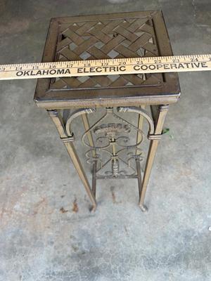 Sale Photo Thumbnail #657: Wrought iron plant stand - see pics for measurements