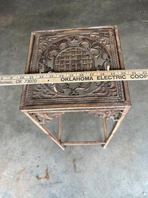 Sale Photo Thumbnail #660: Wrought iron plant stand - see pics for measurements
