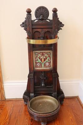 Victorian Walnut Umbrella Stand