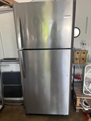 Sale Photo Thumbnail #676: Stainless steel color refrigerator. Works great, super cold. See pics for specifications