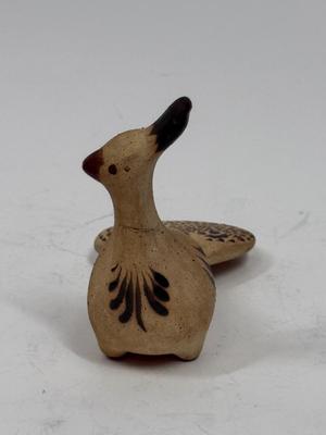 Sale Photo Thumbnail #320: This bird has been broken at the neck and then glued together. Approx. 4" tall.