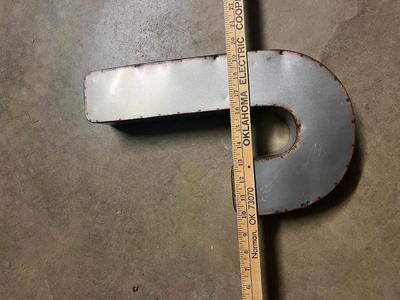 Sale Photo Thumbnail #695: Metal "J" wall sign-see pics for size