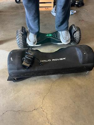 Sale Photo Thumbnail #701: Basically the best type of hoverboard out there. This is an off-road board with bluetooth so you can listen to your tunes while cruising through where ever you want to go. Long-lasting charge and self-balancing power with the big wheels makes this safe an