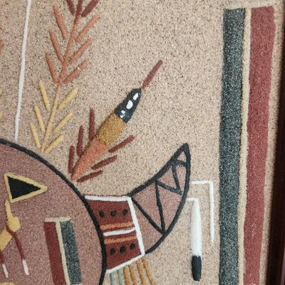 Navajo Sand Art Song of Sun Creation Arlene Platero N.M.