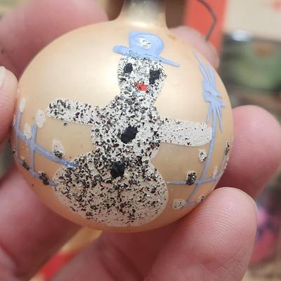 Vintage lot of Christmas tree ornaments Indents, mica, Poland