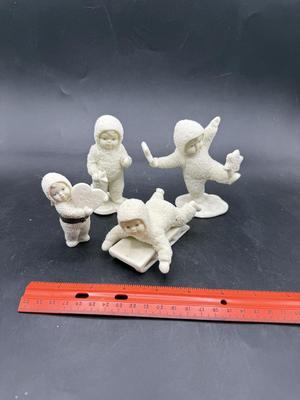 Sale Photo Thumbnail #336: All in good condition. There is what looks like a missing bump on the sledding figure's hip.