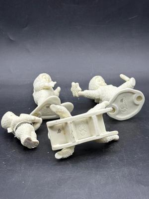 Sale Photo Thumbnail #341: All in good condition. There is what looks like a missing bump on the sledding figure's hip.