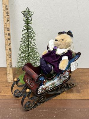 Sale Photo Thumbnail #383: All items are in good condition. Tree and Sleigh are mage from metal.