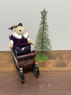Sale Photo Thumbnail #380: All items are in good condition. Tree and Sleigh are mage from metal.