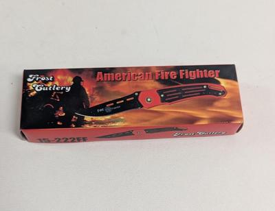 11 - Pieces Of Frost Cutlery American Fire Fighter Pocket Knives