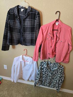 Christopher & Banks Women’s Blouses & Jackets – Size S / Petite XL – Lot of 4