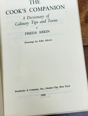 Sale Photo Thumbnail #413: Vintage cookbook.  First edition, published in 1968.  Hardback, has original dust jacket. Good condition.