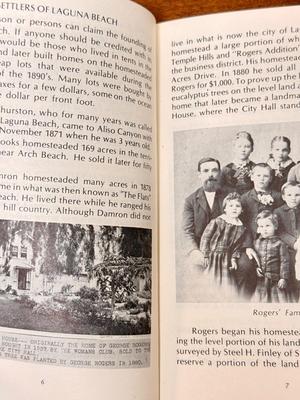 Sale Photo Thumbnail #440: Historical book on the beginning and first 100 years of the city of Laguna Beach.  Paper back, good condition.