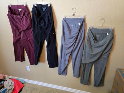 Women's Casual & Active Pants Lot – 4 Pairs (Sizes S–L)