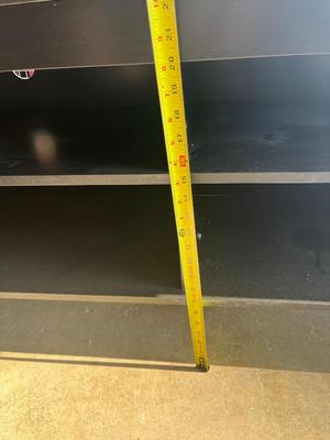 Black media console