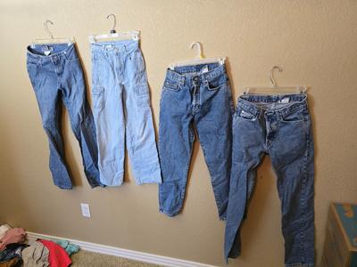 Vintage Women's Denim Jeans – 4-Pair Assorted Lot (Various Sizes/Brands)