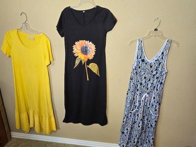 3 Women's Casual Summer Dresses – Sizes M/L