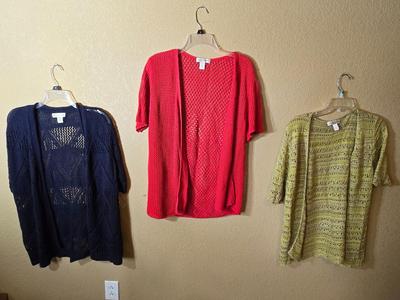 Christopher & Banks Open Knit Cardigan Lot