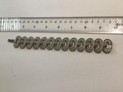 Silver Link Locking Bracelet