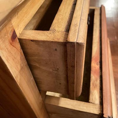 Tall & Narrow Blonde Wood Hutch