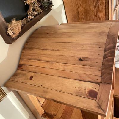 Tall & Narrow Blonde Wood Hutch