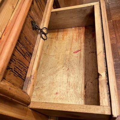 Tall & Narrow Blonde Wood Hutch
