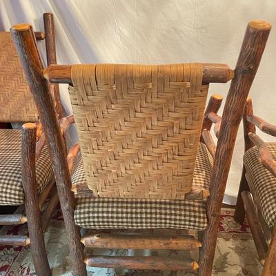 Six Old Hickory Style Dining Arm Chairs (DR-SS)