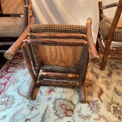 Six Old Hickory Style Dining Arm Chairs (DR-SS)