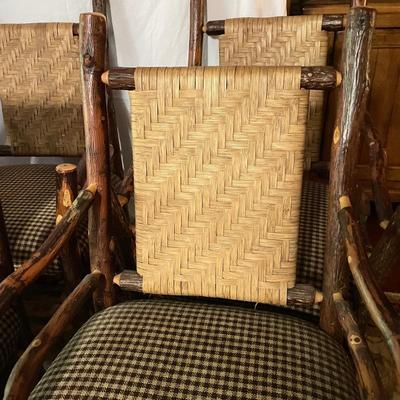 Six Old Hickory Style Dining Arm Chairs (DR-SS)