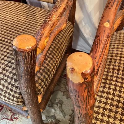 Six Old Hickory Style Dining Arm Chairs (DR-SS)