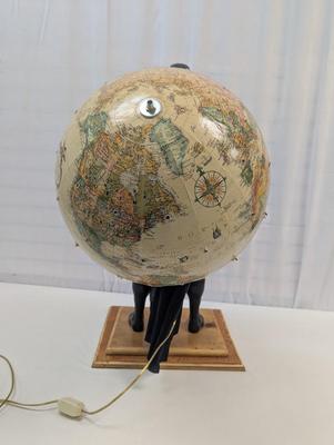 Superman Holding The Globe Light