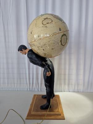 Superman Holding The Globe Light