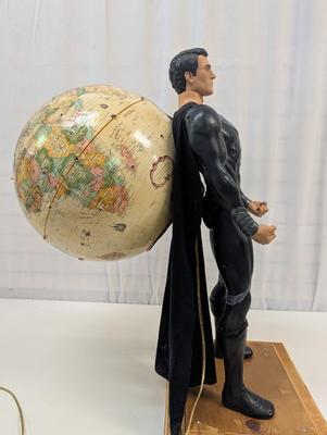 Superman Holding The Globe Light