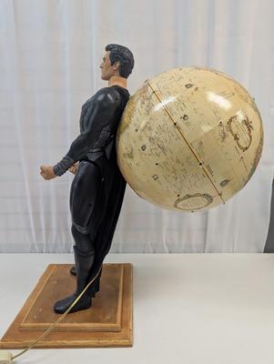 Superman Holding The Globe Light