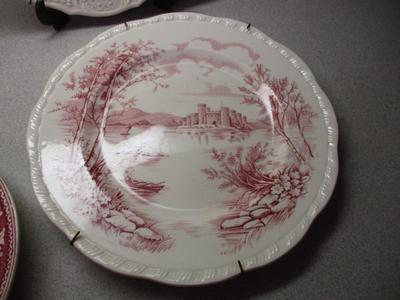 Vintage Plates Hawkins Mount House Home Of The Artist Mount Queens Castle Alfred Meakin England (K)