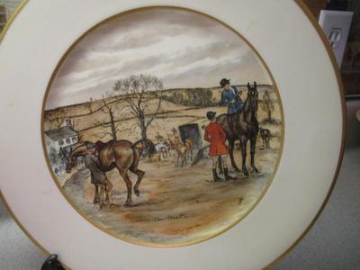 Old Ivory Syracuse China O-P-CO. Made In America Hunting Plates (K)
