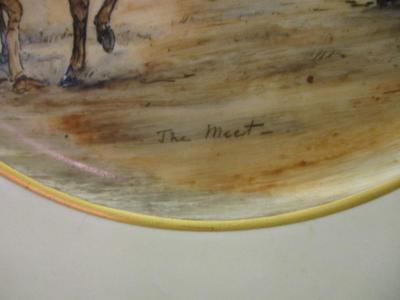 Old Ivory Syracuse China O-P-CO. Made In America Hunting Plates (K)