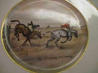Old Ivory Syracuse China O-P-CO. Made In America Hunting Plates (K)