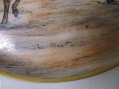 Old Ivory Syracuse China O-P-CO. Made In America Hunting Plates (K)
